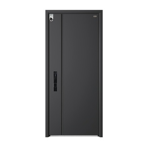 Portes d'entrée modernes en aluminium et acier à <span class=keywords><strong>prix</strong></span> abordable, résistantes à l'humidité, insonorisées, surface finie, pour appartements - Product Image 1