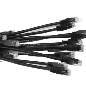 RJ45เชื่อมต่ออะแดปเตอร์8P8C ชุบทองแม่พิมพ์ฉีด CAT 5 5E 6 6E UTP ประกอบสายเคเบิลและลากสาย