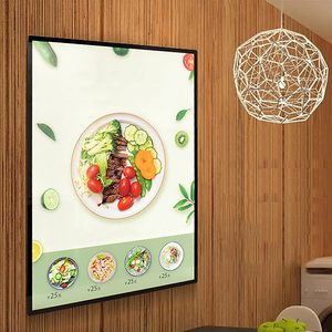 Letrero Luminoso Publicitario de Pared con Marco Delgado de Vidrio Templado, Caja de Luz LED para Menús, Ideal para Tiendas y Restaurantes - Product Image 1