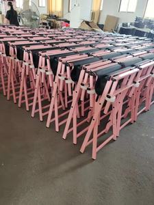 DreamCase Chaise de directeur portable pliante en aluminium Chaise de salon de coiffure et de maquillage avec appui-tête - Product Image 6