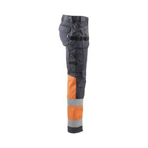 BLAKLADER - 155818119653C150 Pantalón Hi-Vis con elástico Gris medio/Naranja-EAN 7330509767573 ROPA DE TRABAJO DE LA HI-VIS - Product Image 4