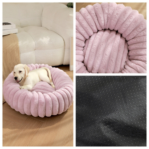 Washable-Round <strong>Rabbit</strong> Hair Surface Dog Cat <strong>Beds</strong> <strong>for</strong> Pet <strong>Bed</strong> Puppy and Kitten With Slip-Resistant Bottom - Product Image 6