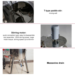 Semi-automatique agitation réservoir sauce confiture pâte chocolat miel crème cosmétique rouge à lèvres <span class=keywords><strong>vaseline</strong></span> cire de chauffage de mélange de remplissage machine - Product Image 4