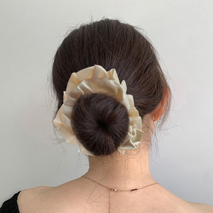 Style japonais et coréen sur taille plissée grand côlon chouchous Satin Ballet cheveux corde accessoires <span class=keywords><strong>Scrunch</strong></span> - Product Image 5