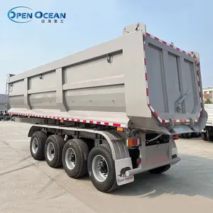 Factory Price 40 Ton Tipper Trailer 4 Axle Hydraulic Type Dump Truck Semi Trailer For Sale