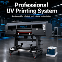 Imprimante DTF UV multicolore entièrement automatique HANYING 600 mm avec têtes d'impression I3200 pour la production d'étiquettes et de stickers de transfert sur cristal