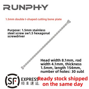 RUNPHY - Cortador <span class=keywords><strong>de</strong></span> Acero Inoxidable Ecológico para <span class=keywords><strong>Perros</strong></span>, Veterinario, <span class=keywords><strong>Ortopedia</strong></span>, Cirugía <span class=keywords><strong>de</strong></span> Mascotas, Doble Forma <span class=keywords><strong>de</strong></span> T, 1.5/2.0/2.4/2.7 mm - Product Image 2