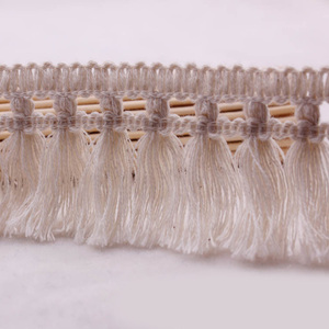 5cm Wide Cream <strong>White</strong> Cotton Tassel Trim <strong>Lace</strong> for Garment - Product Image 3