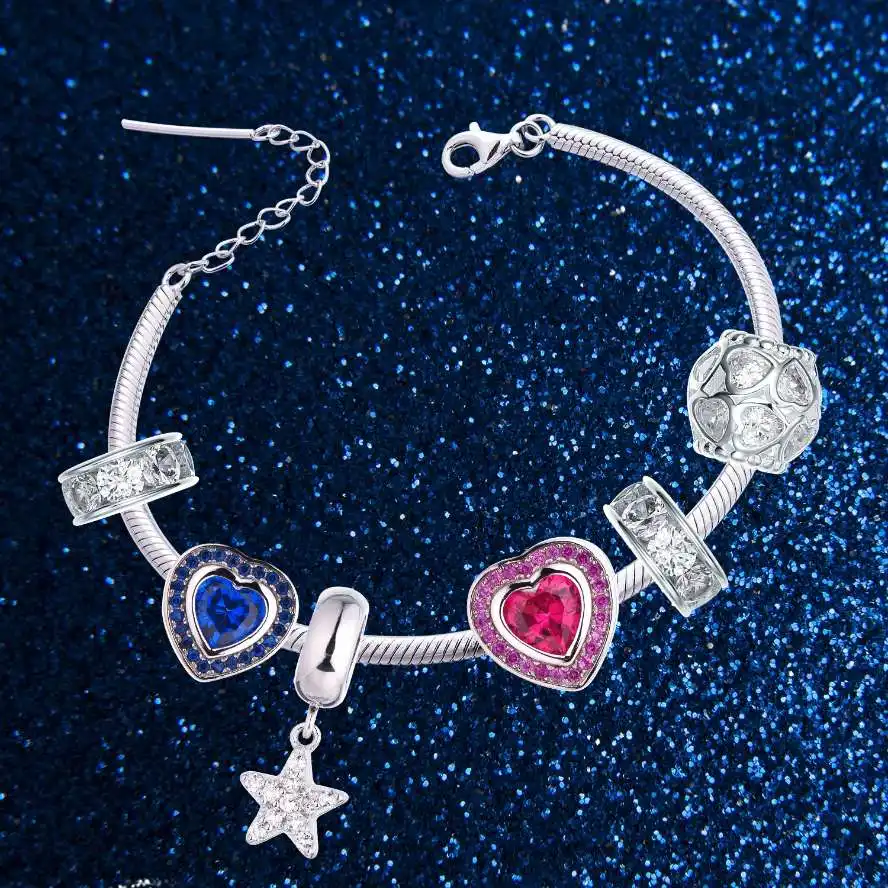 Encantos originales de alta calidad Plata 925 colores de joyería CZ dijes de cristal para DIY pendientes pulseras collares y fabricación de joyas