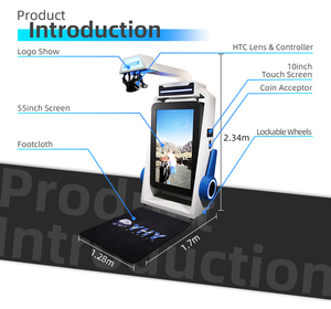 YHY <span class=keywords><strong>VR</strong></span> Theme Space Park Coin Operated Arcade Small 9D Platform Space Gun Shooting <span class=keywords><strong>Vr</strong></span> Simulator Game Machine Shooting - Product Image 5