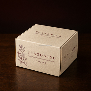 Boîte pliante personnalisée avec estampage à chaud doré, en carton mat laminé et insert de séparation pour ensemble de bouteilles d'épices et d'assaisonnements - Product Image 6
