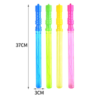 Vente en gros de nouveau jouet à bulles mixte extérieur 37cm quatre couleurs pour enfants 24P Portable bulle d'eau bulle bâton en Chine usine