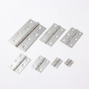 Furniture Hinge Stainless Steel 35.6mm X 28.4mm Silent Surface Mount Minimalist Design For Cabinets Doors Windows Wooden Boxes - Product Image 3