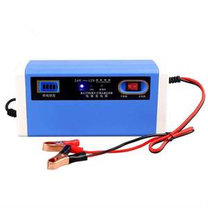 12V 24V 10A Cargador de coche Motocicleta Camión Carga Pantalla LCD inteligente AGM Cargador de batería de gel de plomo ácido 12V para 4AH-200AH - Product Image 1