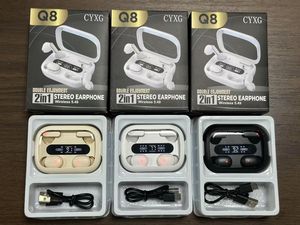 New Q8 Popular TWS In-Ear JL Noise Cancelling for 5.3 Wireless Earbuds <b>LED</b> Power Display IPX2 Waterproof HIFI Sound Pair - Product Image 4