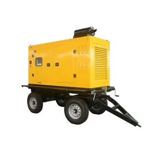 Mobile type 20-750kva diesel generator with trailer