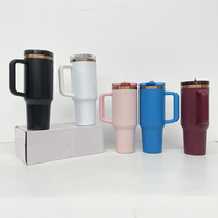 Entrepôt américain Sans BPA Tasse à café en cuivre sous isolation anti-fuite pour l'extérieur Tasse de voyage en cuivre de 40oz avec paille amovible