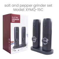 Mini moulin à épices électrique rechargeable en acier inoxydable ustensiles de cuisine ensemble de moulin à sel et à poivre moulin à poivre en métal