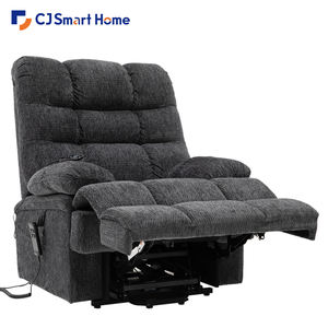 Sillón reclinable de elevación plana Big Man Power Lay de la mejor calidad, sillas eléctricas superrellenas de doble motor para masaje de calor ancho de gran tamaño Extra grande - Product Image 1