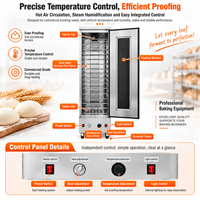 Armoire de fermentation de pâte à pain YOSLON 16 plateaux, économique, à gaz, pour boulangerie commerciale