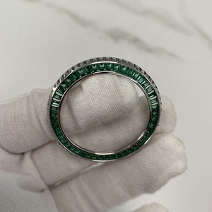 Inserts de <span class=keywords><strong>lunette</strong></span> de montre personnalisés émeraude rubis saphir pour montres originales Yat Ch Man 40 mm, luxe et boîtier de montre - Product Image 4