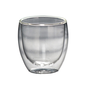 Tasse en verre borosilicate à double paroi résistante à la chaleur HANTANG 80-450ml réutilisable transparente pour café, lait, bière – Vente en gros - Product Image 1