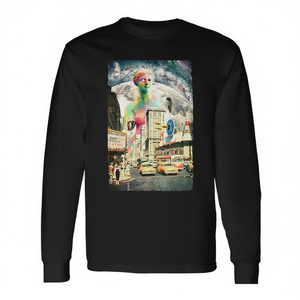 Edm Trippy Street Ufo Dance Rave Music Festival T-shirt à manches longues - Product Image 2