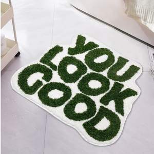 <span class=keywords><strong>Tapis</strong></span> de maison simple à motif de lettres transfrontalières en peluche nouvellement développé - Product Image 1