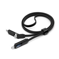 Cable de Carga Multi-Dispositivo OTG 3 en 1, 100W 5A 20V, Tipo C, Carga Súper Rápida PD20W, Cable USB para iPhone 16 17 y Todos los Teléfonos Electrónicos