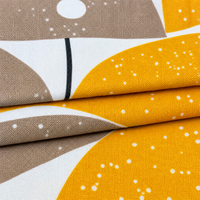 Tissu extensible en maille de soie de lait respirant à imprimé géométrique, en polyester et élasthanne, pour housses de chaise et de canapé personnalisables