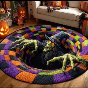 Nuovo morbido e confortevole tappeto fantasma teschio di zucca di Halloween per l'arredamento della casa in 2025, adatto per salotti - Product Image 5