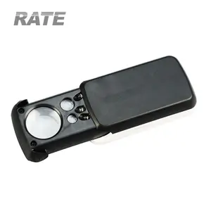 NO.774-3ZX1 30X 60X 90X Pull-Out Reading Loupe Met Led, Uv Valuta Opsporen Vergrootglas