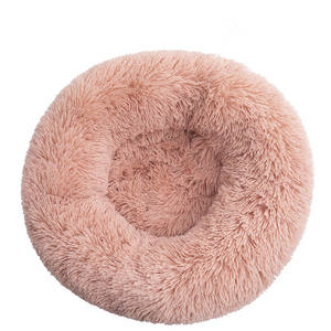Luxus Faux Fur Pet Bett Hund Schlafen Haus Katze Nest Weichen Donut Cuddler Runde Plüsch Pet hund betten für kleine hunde freiheit - Product Image 3