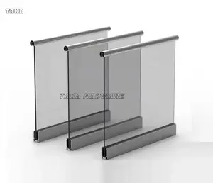 Aluminium u Kanal Designs rahmenlose Balkon treppe Schwimmbad Zaun Glas geländer Balustrade & Handläufe