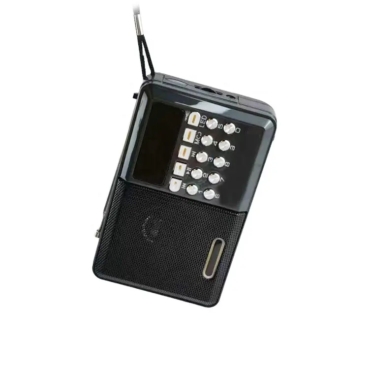 Grosir Speaker Radio Fm Mini Tampilan LED Dapat Diisi Ulang dengan Usb/Tf/Fm