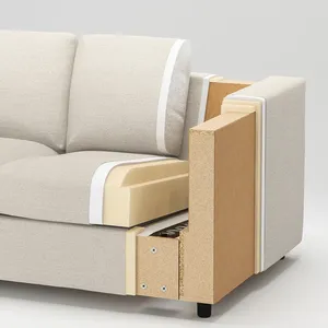 Juego de sofá de lujo de buena calidad al precio más <span class=keywords><strong>barato</strong></span>, diseño de sala de estar, asiento personalizado Simple, muebles modernos, sofá para dormitorio de Hotel - Product Image 6