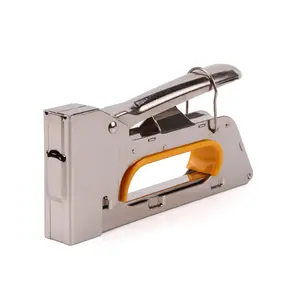 Sofa Staple Gun 4-8mm Gun Tacker Staple with A3 Chrome Finish