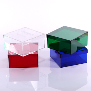 Nhà máy <span class=keywords><strong>plexiglass</strong></span> rõ ràng Acrylic nắp hộp tùy chỉnh hiển thị Acrylic lưu trữ hộp nắp hộp quà tặng - Product Image 5