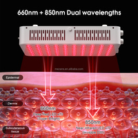 Panneau de luminothérapie rouge OEM économique 100W 70 LED 660nm 850nm QB70-PLUS de bureau pour le visage et le corps entier, bien-être à domicile avec CE RoHS