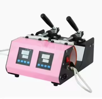 Mesin Transfer Panas Manual Cup Roaster Alat Pemanggang Cangkir Transfer Panas Portabel Digital Mini Mesin Hot Stamping Kecil