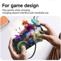 Câble de charge ultra-rapide Zowie 240W avec support rotatif à 360° et support de téléphone détachable 2-en-1 pour le gaming (support de téléphone inclus)