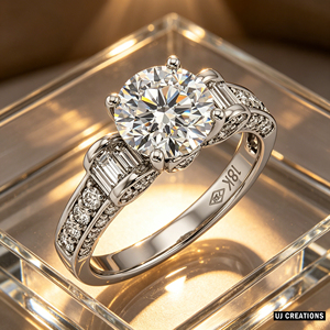 Custom IGI Certified 14k Gold <b>Silver</b> 10K 14K 18K Solid Gold 1.00 Karat Lab Grown Diamond VVS-VS Brilliant Cut Wedding <b>Ring</b> - Product Image 5