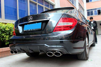 Nouveau pare-chocs avant en fibre de carbone pour Classe C W204 C300 Sport C63 AMG Berline Facelift 2012-2014 Noir Carbone Haute Qualité