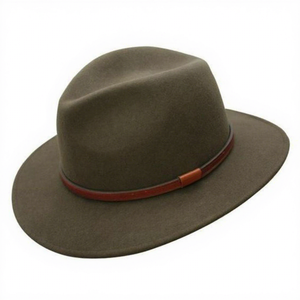 BS International High Quality Genuine Cow Leather Unisex Fashion Hat Long-Lasting Brown Personalized Adults Beach <b>Travel</b> Casual - Product Image 4