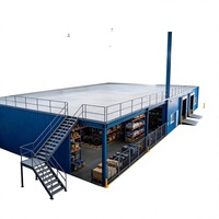 HONGXIN Étagère de mezzanine robuste sans boulons en acier laminé à froid, revêtement poudré, protection contre la corrosion, construction en acier massif