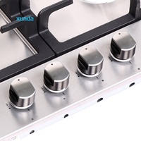 Estufa de Gas Empotrable Xunda OEM de 60CM, Venta Directa de Fábrica, 4 Quemadores, Estilo Europeo, Acero Inoxidable