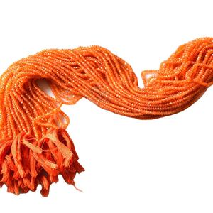 รอบ Carnelian อัญมณี Rondelle อัญมณีลูกปัดขายส่ง - Product Image 1