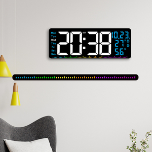 Настенные LED-часы для класса с большим дисплеем, отображением температуры и календарем, оптовая продажа - Product Image 6