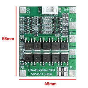 <span class=keywords><strong>CA</strong></span>-4S-30A-PRO 4er-Serie 11,1 V 14,8 V 18650 Lithium-Batterie-Überladung und Über entladung schutz platine - Product Image 1