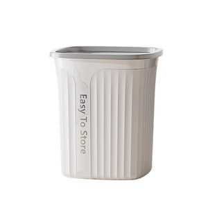 <b>Large</b> Household Trash Can 12L Plus Rectangular Indoor Waste <b>Bin</b> Easy To Store Living Room Kitchen Bathroom Use - Product Image 5